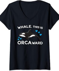 Womens Whale, this is Orca ward Orca V-Neck T-Shirt