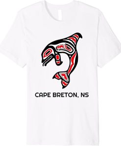 Cape Breton NS Native Indigenous Orca Killer Whales Premium T-Shirt