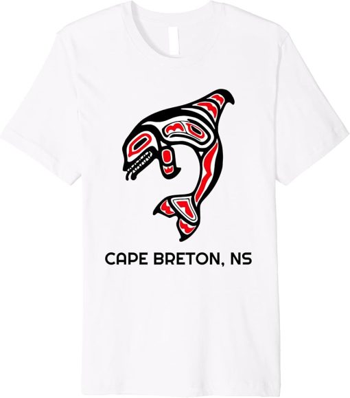 Cape Breton NS Native Indigenous Orca Killer Whales Premium T-Shirt