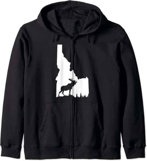 Hunter | Elk & Deer State - Vintage Idaho Hunting Zip Hoodie